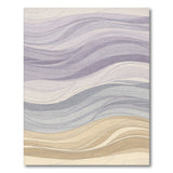 Wavy Layered Neutral Area Rug