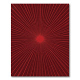 Radiant Red Sunburst Area Rug