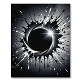 Cosmic Black Hole Vortex Splash Area Rug