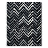 Geometric Modern Modern Zigzag Black White Geometric Area Rug