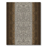 Ombre Leopard Print Area Rug