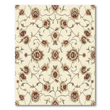 Cream Peony Floral Vintage Area Rug