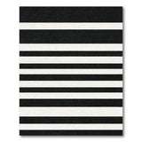 Bold Black White Striped No. 62 Area Rug