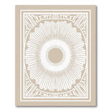 Beige Sunburst Medallion Area Rug