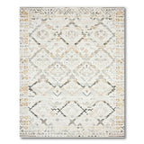 Neutral Geometric Diamond Tribal Area Rug