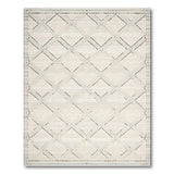 Beige Geometric Diamond Lattice Rug