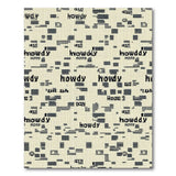 Howdy Western Wordplay Beige Area Rug
