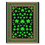 Shamrock Scatter Green Area Rug