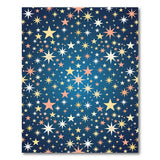 Starry Navy Multi-Color Stars Area Rug