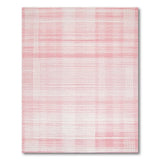Faded Pink Plaid Area Rug
