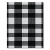 Check Black White Buffalo Check Area Rug