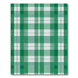 Geometric Modern Classic Green Gingham Plaid Area Rug