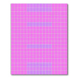 Bold Pink Purple Geometric Block Rug