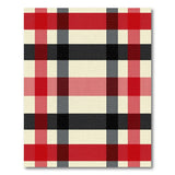 Bold Red Black Buffalo Plaid No. 2 Area Rug