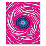 Hypnotic Pink Vortex Area Rug