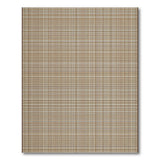 Brown Tan Grid Plaid Area Rug