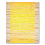 Vibrant Yellow Geometric Modern Area Rug