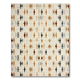 Neutral Geometric Diamond Area Rug