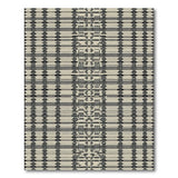Beige Black Heritage Tribal Woven Rug