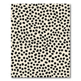 ODIKA Washable Dalmatian Spotted Area Rug - Low Pile Non-Slip Modern Carpet