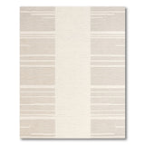 Geometric Modern Neutral Beige Horizontal Striped Area Rug