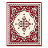 Red and Cream Ornate Persian Area Rug