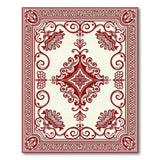 Ornate Red Persian Medallion No. 5 Area Rug