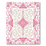 Pink Pink Ornate Persian Floral Area Rug