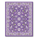Traditional Persian Floral Purple Floral Persian Area Rug
