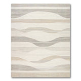 Abstract Area Wavy Neutral Abstract Area Rug