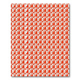 Red Bold Red Houndstooth Geometric Area Rug
