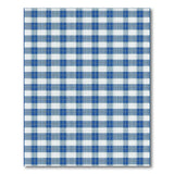 Navy Blue White Checkered Gingham Area Rug
