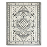 Ivory Geometric Tribal Area Rug