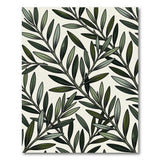Olive Leaf Greenery Area Rug