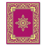 Purple Ornate Floral Medallion Area Rug