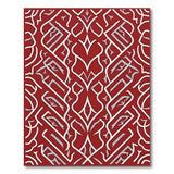 Intricate Red Persian Arabesque Area Rug