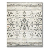Beige and Neutral Beige Heritage Tribal Geometric Area Rug