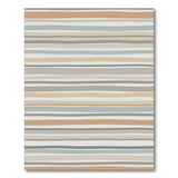 Beige and Neutral Striped Geometric Area Rug
