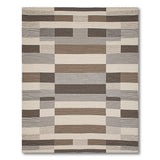 Brown and Tan Brown Tan Geometric Woven Area Rug