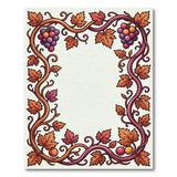 Ornate Grape Vine Border Area Rug