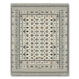 Cream Heritage Tribal Geometric Area Rug