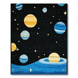 Kids Cosmic Planets Area Rug
