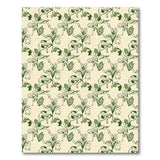 Vintage Green Floral Area Rug