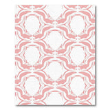 Pink Stylized Fox Motif Area Rug