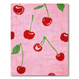 Whimsical Cherry Tufted Pink Area Rug