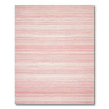 Geometric Modern Pink Blush Pink Horizontal Striped Area Rug