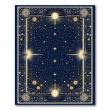 Celestial Navy Gold Starry Universe Area Rug