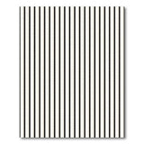 Bold Black White Vertical Stripe No. 34 Area Rug