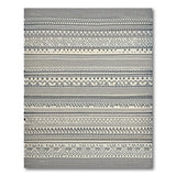 Black and White Bold Black White Geometric Tribal Area Rug