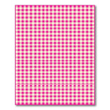Classic Pink White Gingham Checkered Area Rug